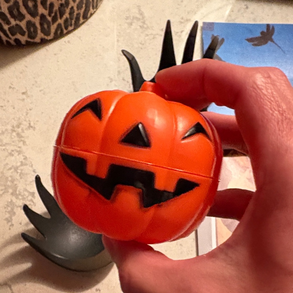 Orange Pumpkins Home Accent Decor. 3.5”. One Set of 4.